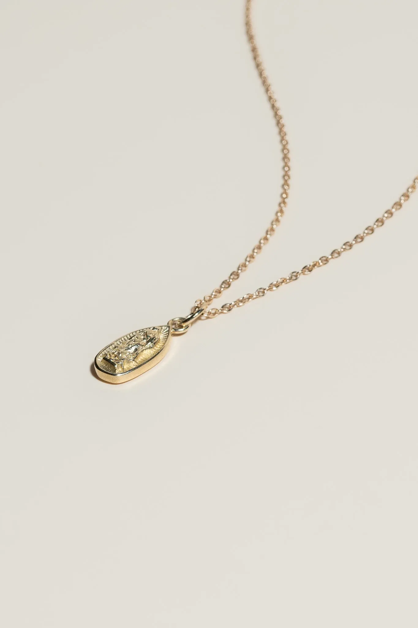 14K Mini Guadalupe Necklace