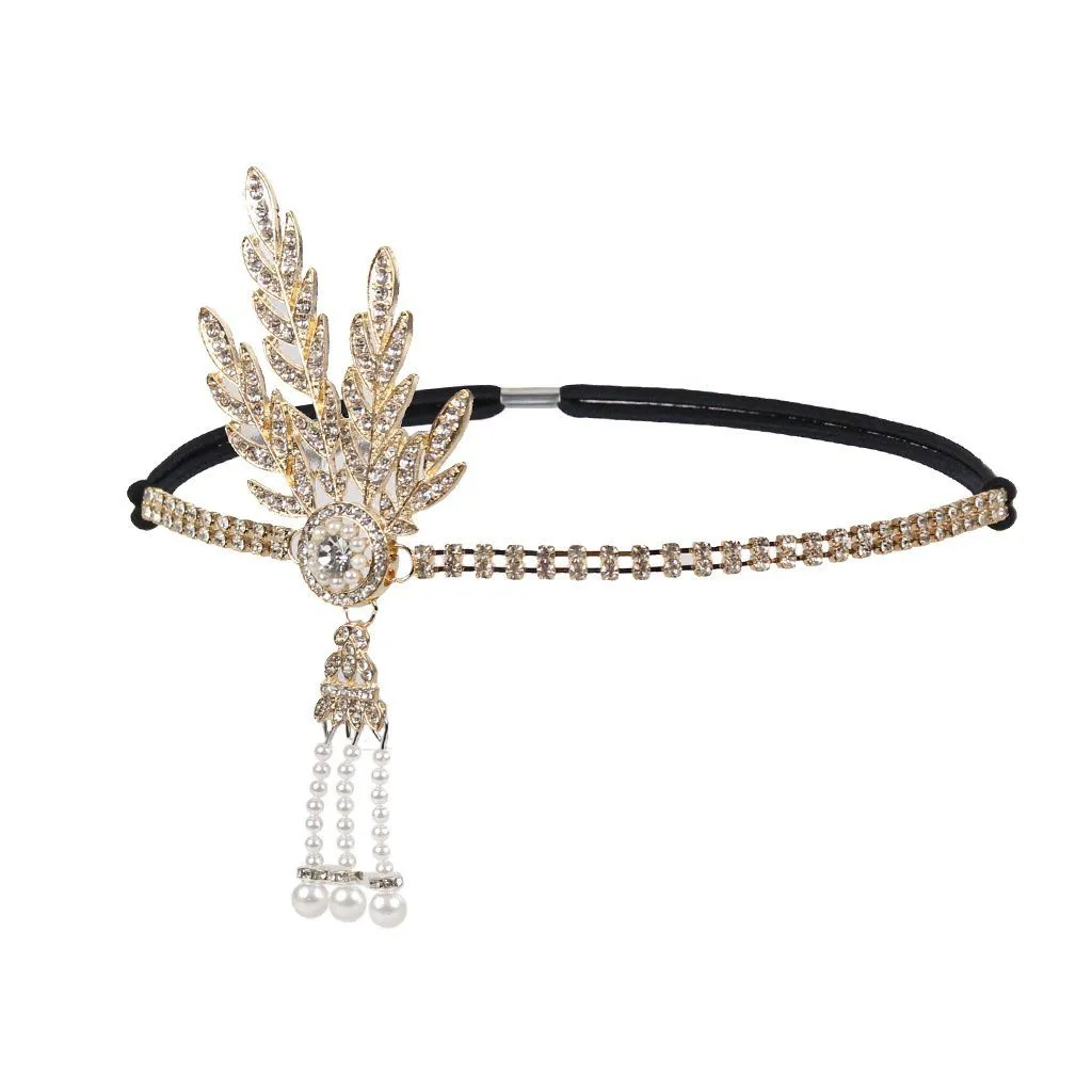 1920s Great Gatsby Inspired Flapper Headband for Party|JaosWish