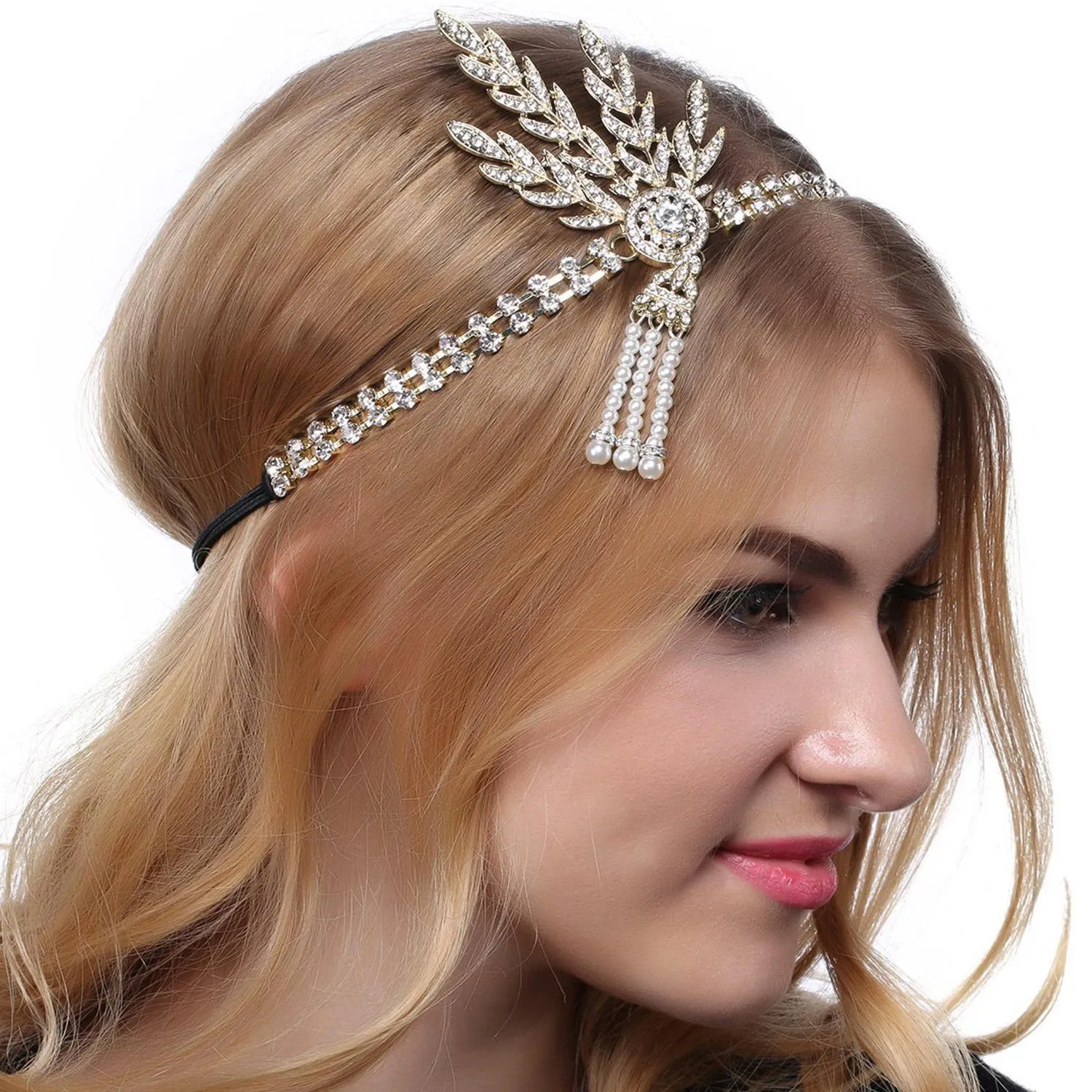 1920s Great Gatsby Inspired Flapper Headband for Party|JaosWish