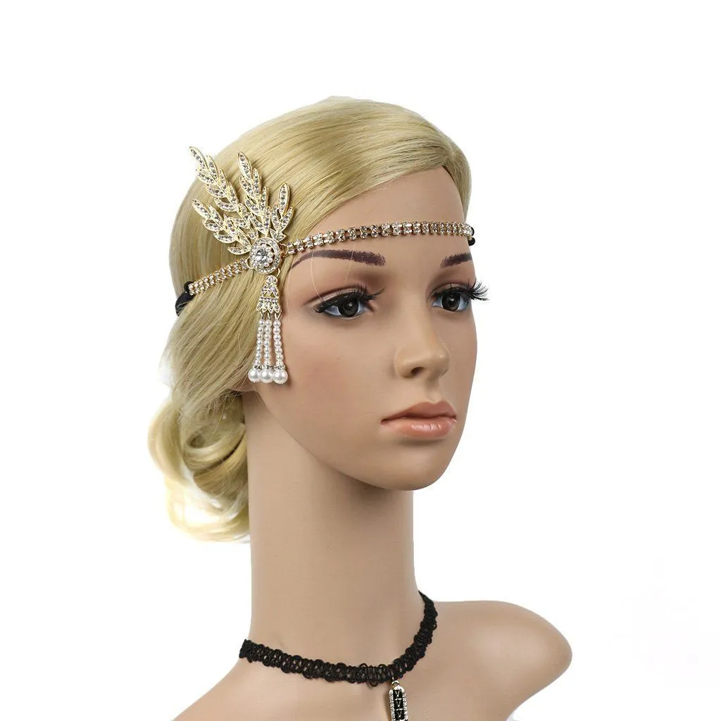 1920s Great Gatsby Inspired Flapper Headband for Party|JaosWish