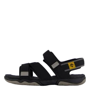 2 Strap Sandal Jet Black