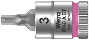 8740 A HF Zyklop bit socket with holding function, 1/4" drive