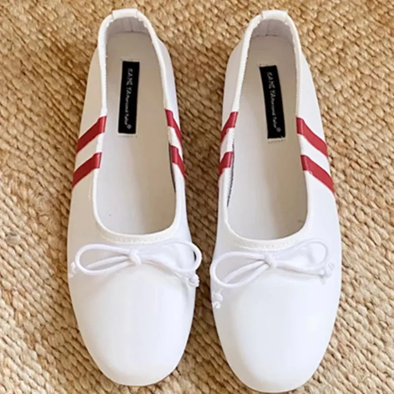 ADVBRIDGE  -  Elegant Butterfly-knot Mary Jane Shoes Soft Bottom Flat Heel Summer Women Sandals Fashion Simple Comfortable Non-slip Sneaker