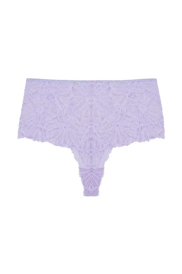 Anais Graphic Lace High Waist Knicker- Lavender