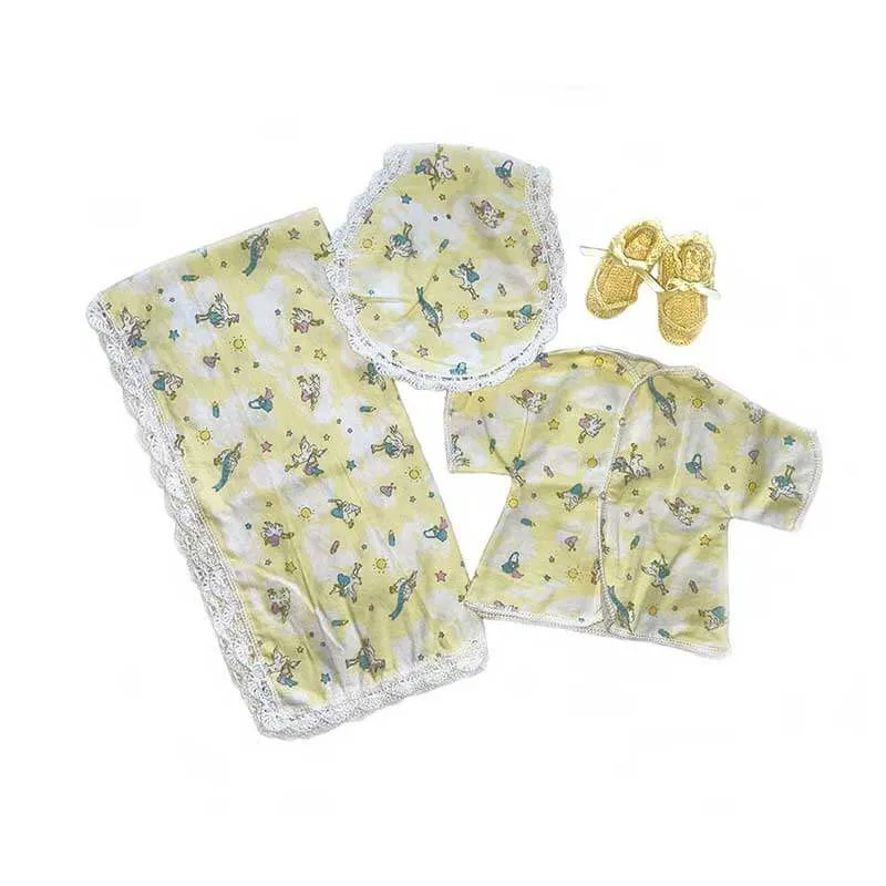 Baby Blanket Stork Girl Gift Set