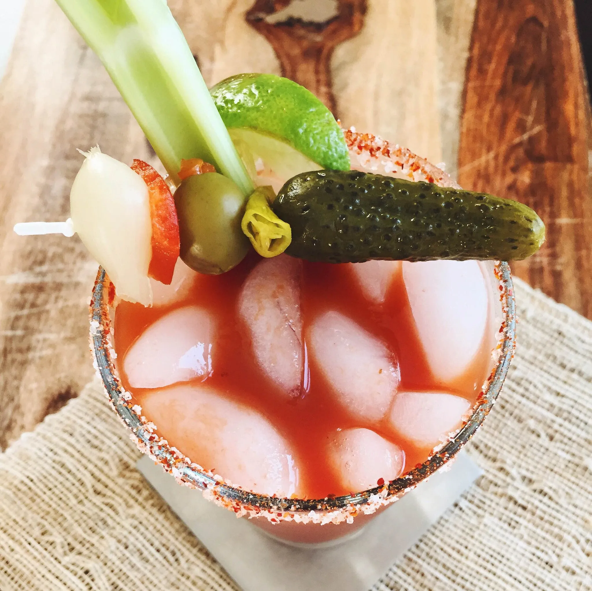 Banderillas with Whole Gherkin