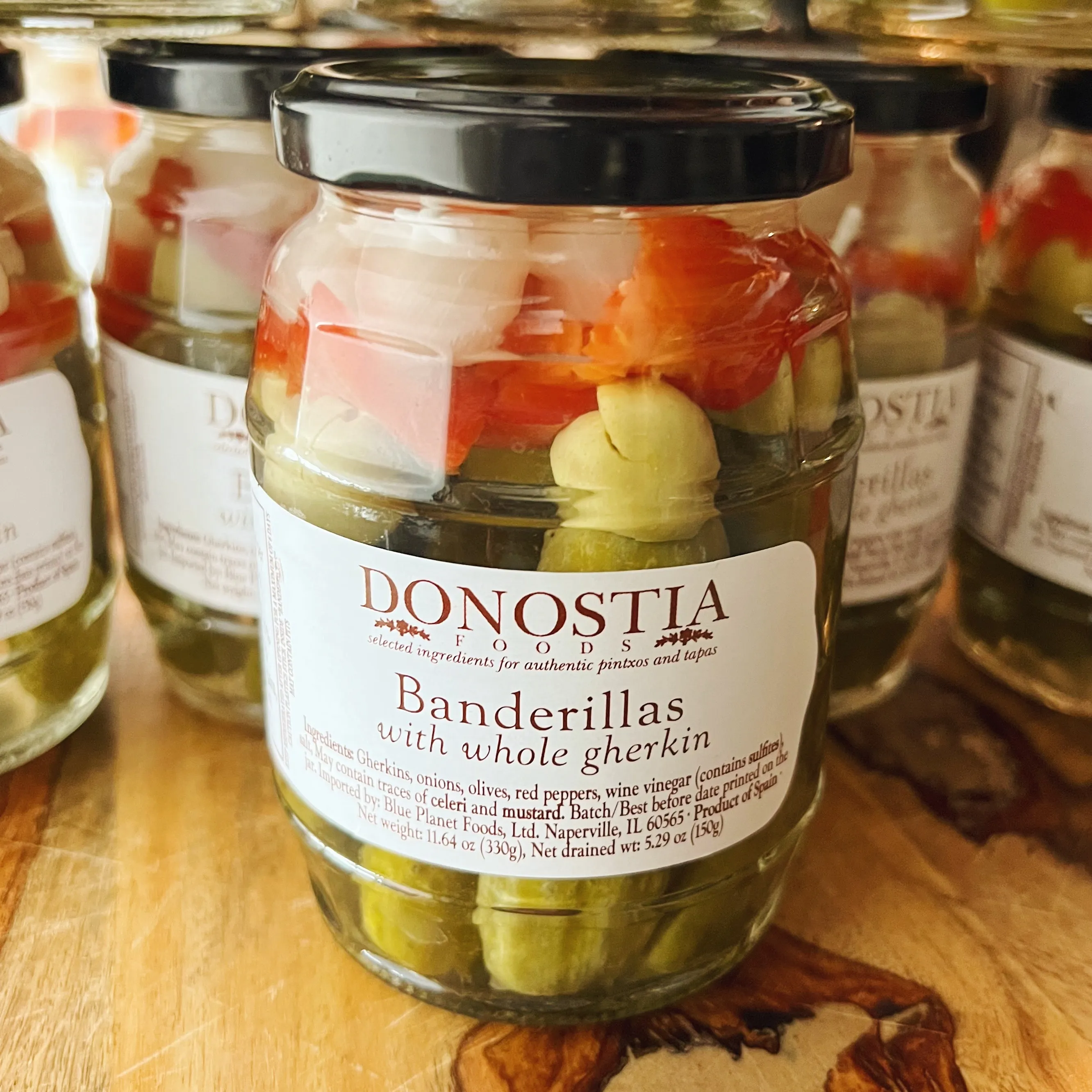 Banderillas with Whole Gherkin
