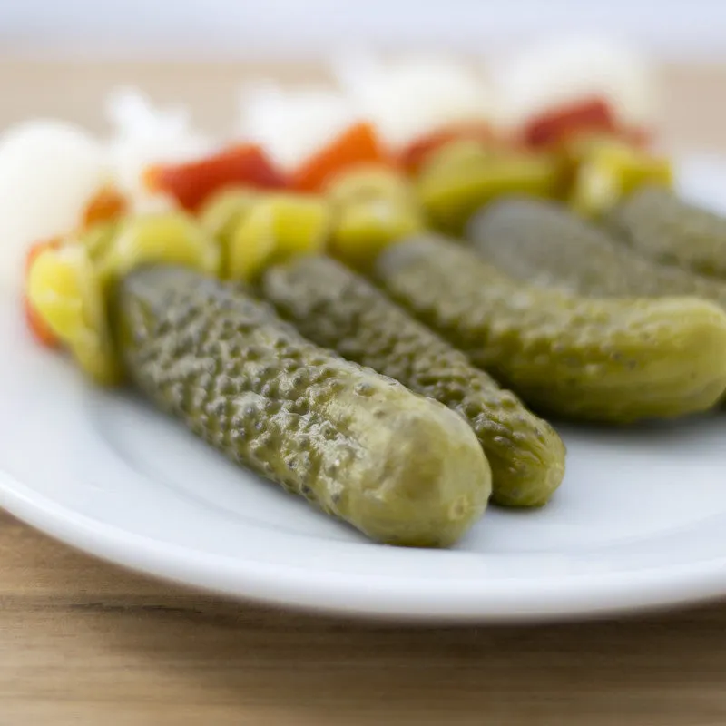 Banderillas with Whole Gherkin