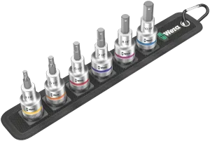 Belt C 2 Zyklop In-Hex-Plus bit socket set with holding function, 1/2" drive