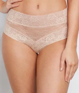 Bendon Lace High Rise Brief - Latte