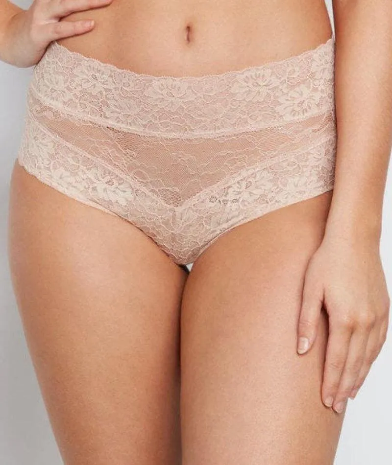Bendon Lace High Rise Brief - Latte