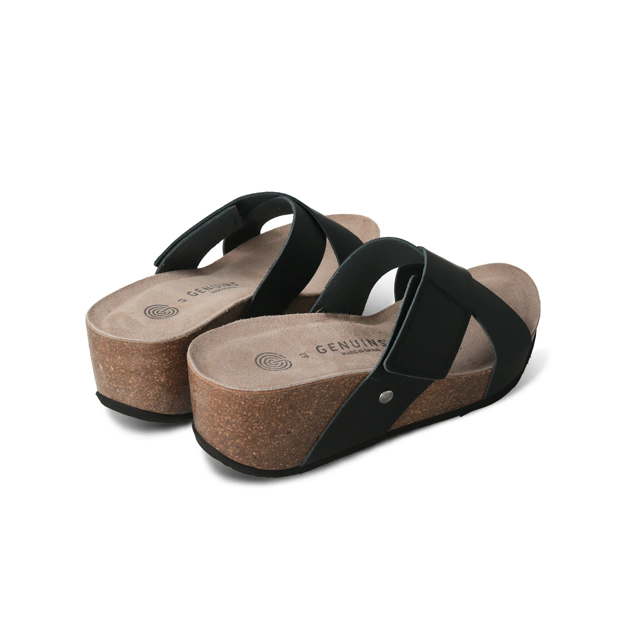 Benicasim Mat Black Sandal