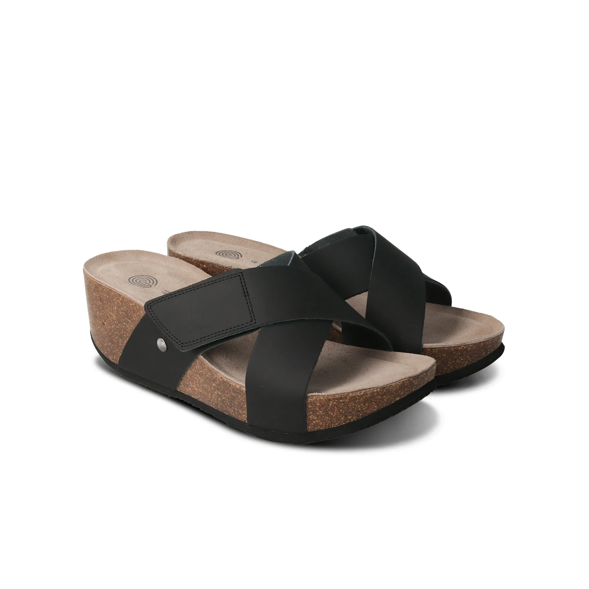 Benicasim Mat Black Sandal