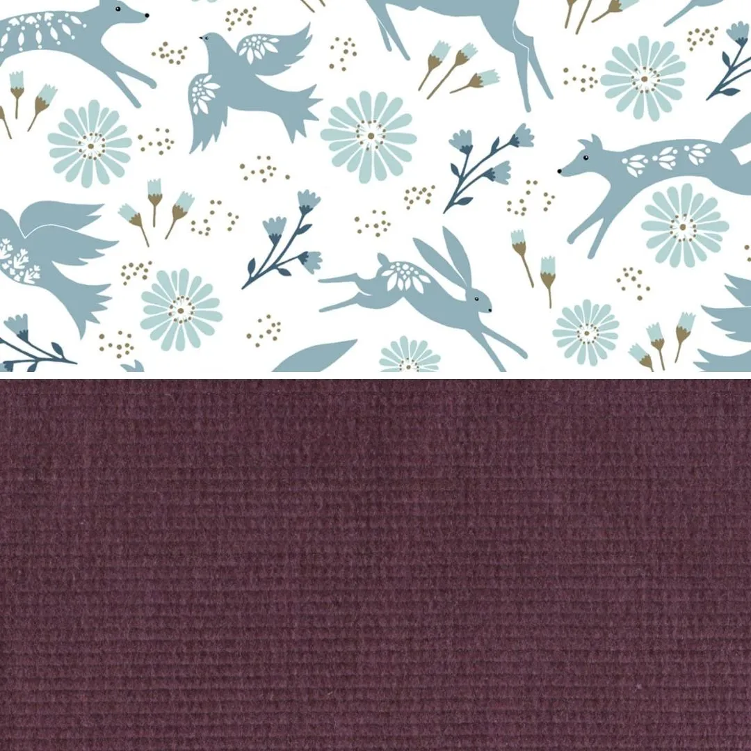 Berry Corduroy Pinafore Dress (Pre-order)