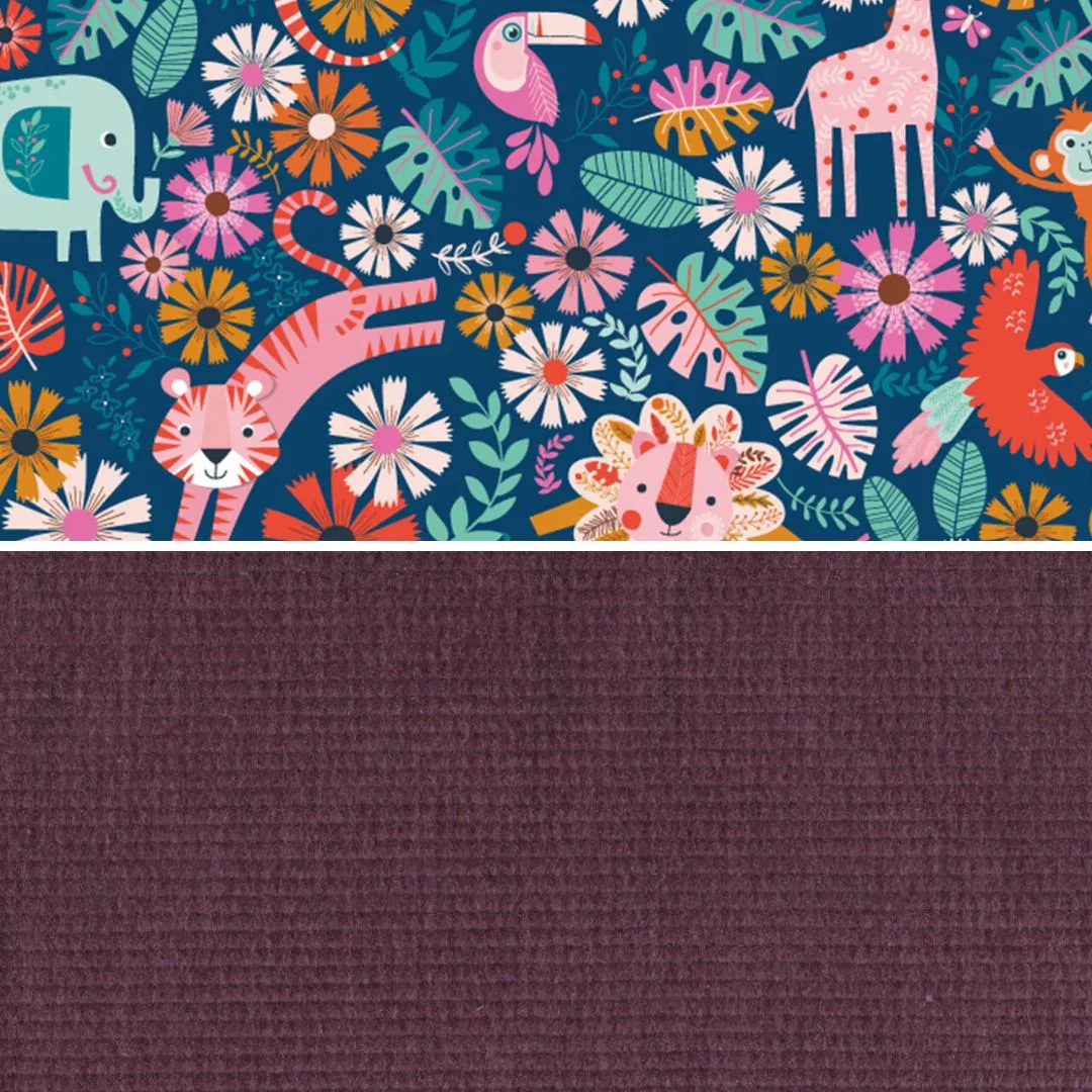 Berry Corduroy Pinafore Dress (Pre-order)
