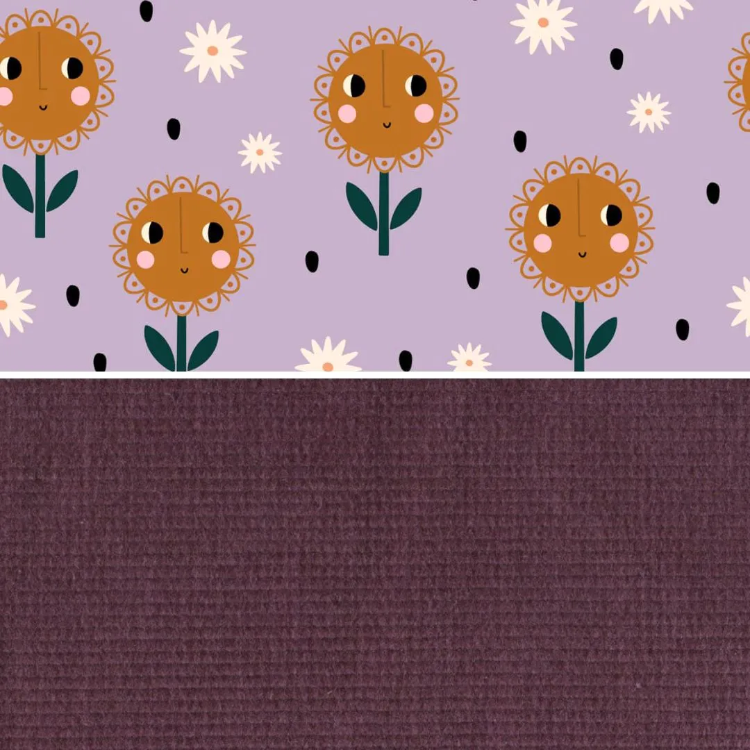 Berry Corduroy Pinafore Dress (Pre-order)