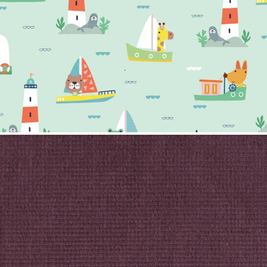 Berry Corduroy Pinafore Dress (Pre-order)