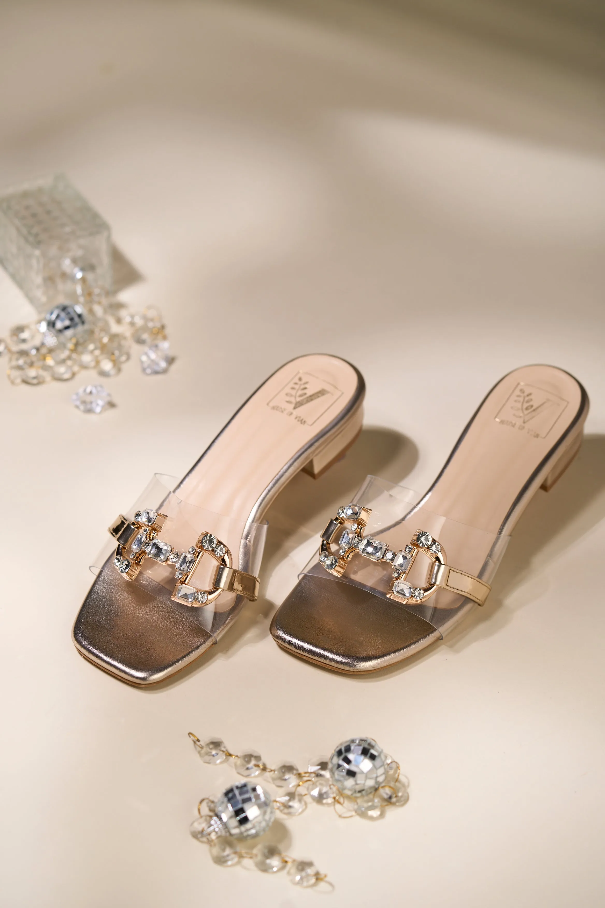 Bianca Gold Heels
