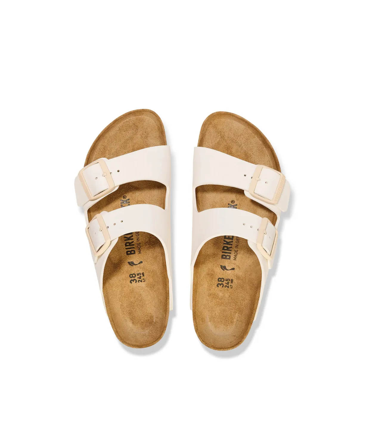 Birkenstock Arizona Birko-Flor Eggshell Sandals