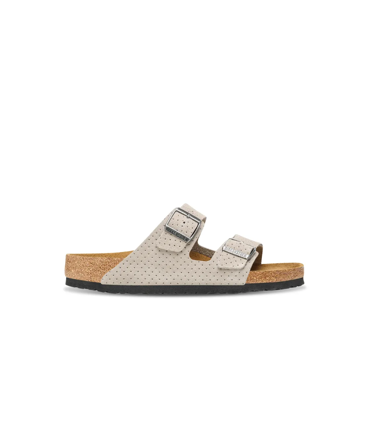 Birkenstock Arizona Embossed Suede Leather Stone Coin Sandals