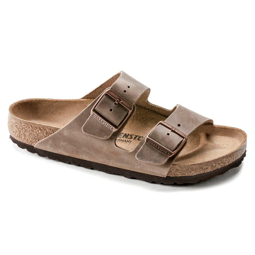 Birkenstock Arizona Oiled Leather Tobacco Brown