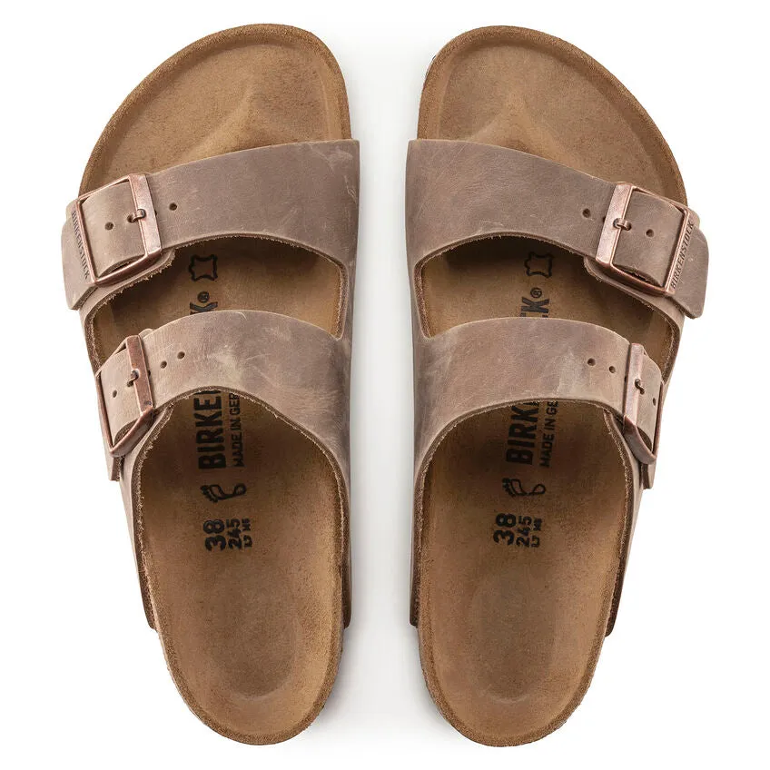 Birkenstock Arizona Oiled Leather Tobacco Brown