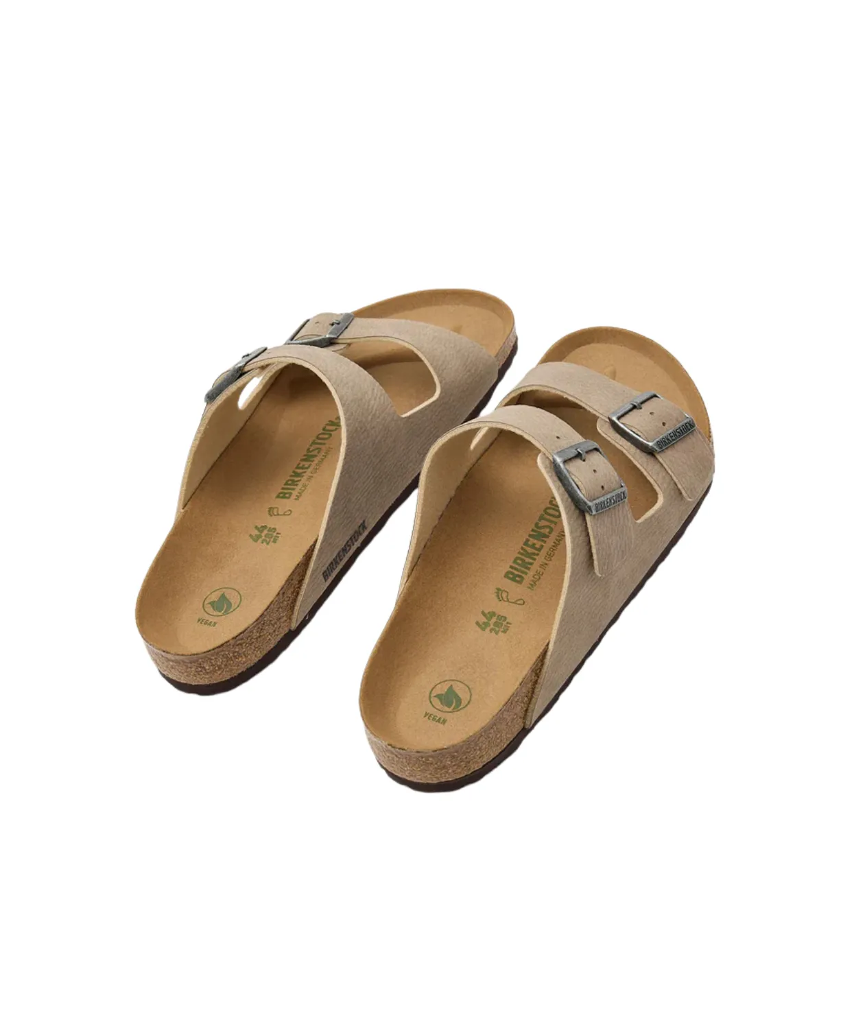Birkenstock Arizona Synthetic Soft Desert Dust Espresso/Grey Taupe Vegan Sandals