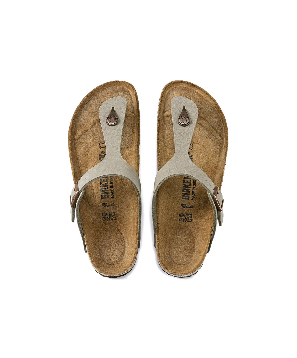 Birkenstock Gizeh BirkiBuc Stone Sandals