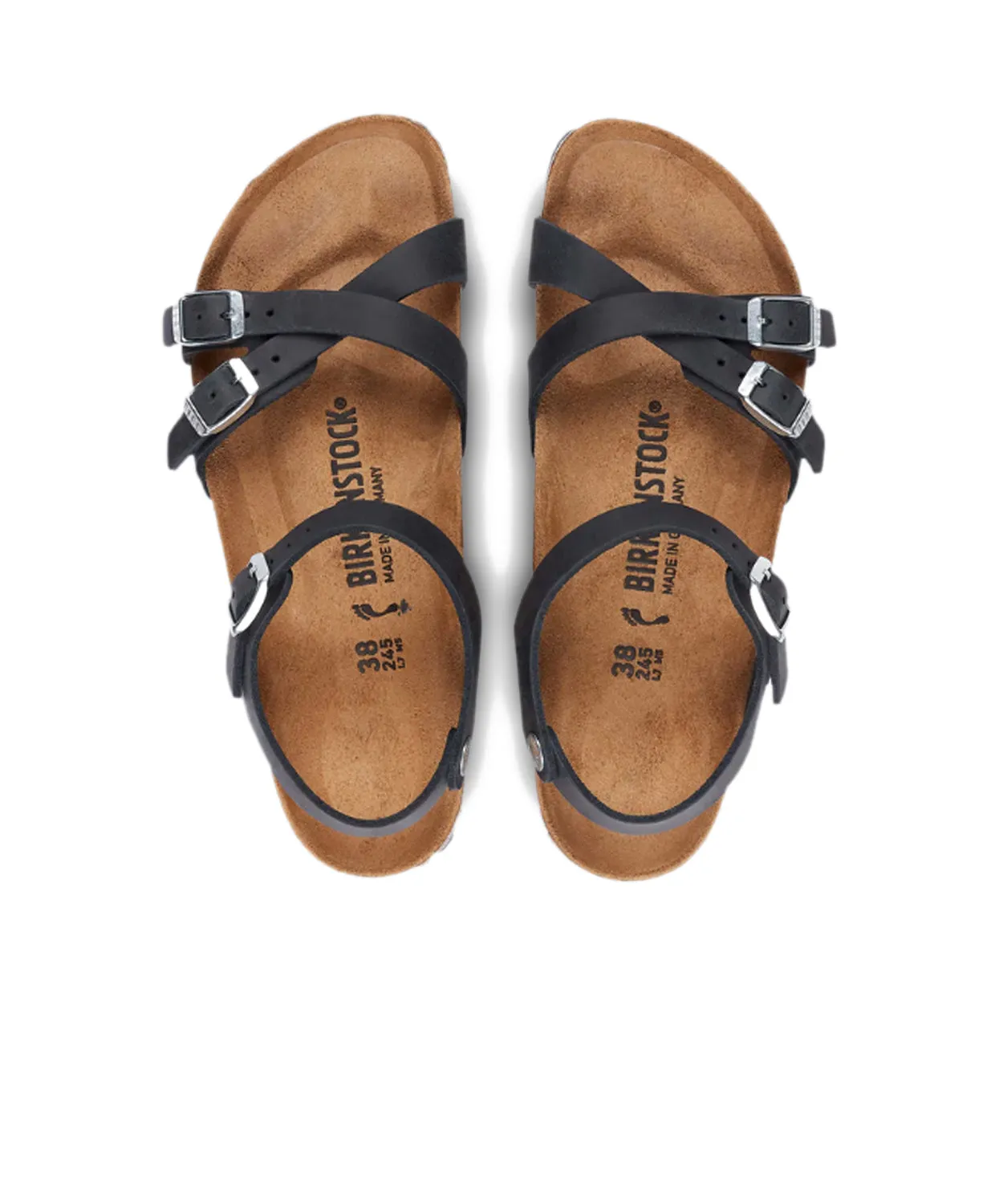 Birkenstock Kumba Oiled Leather Black Sandals