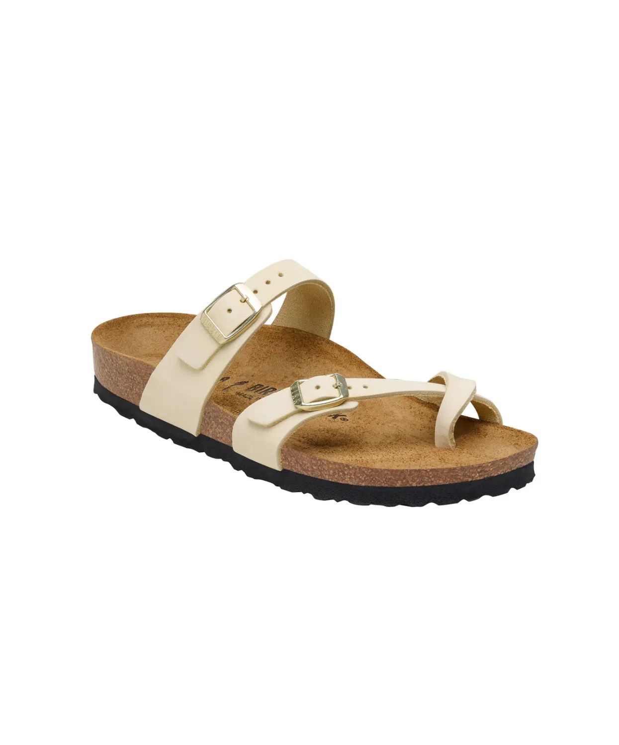 Birkenstock Mayari Nubuck Leather Ecru Sandals