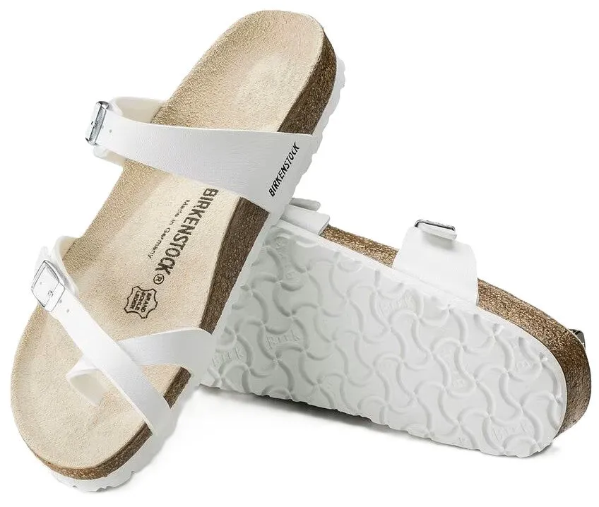 Birkenstock Mayari Sandals - White Birko-Flor | Comfortable Cork Footbed