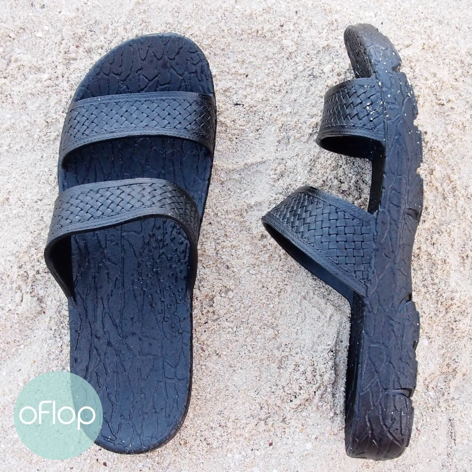 Black Jane Jandals ® -- Pali Hawaii Hawaiian Jesus Sandals