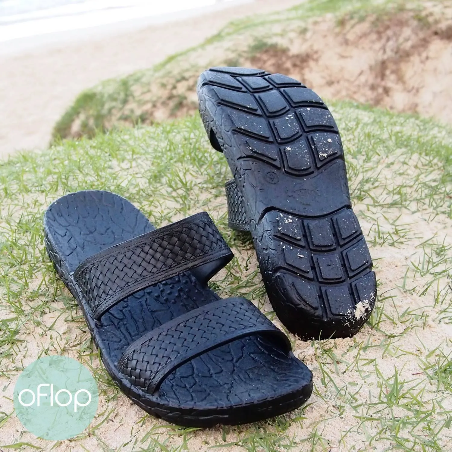 Black Jane Jandals ® -- Pali Hawaii Hawaiian Jesus Sandals