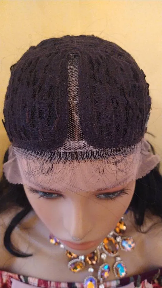Black Wavy Lace Front Wig | HD Lace Wig | Synthetic Heat Resistant Wigs For Women | Lace Part Wig, Chemo Alopecia Wigs, Glory Tress -ADMIRE