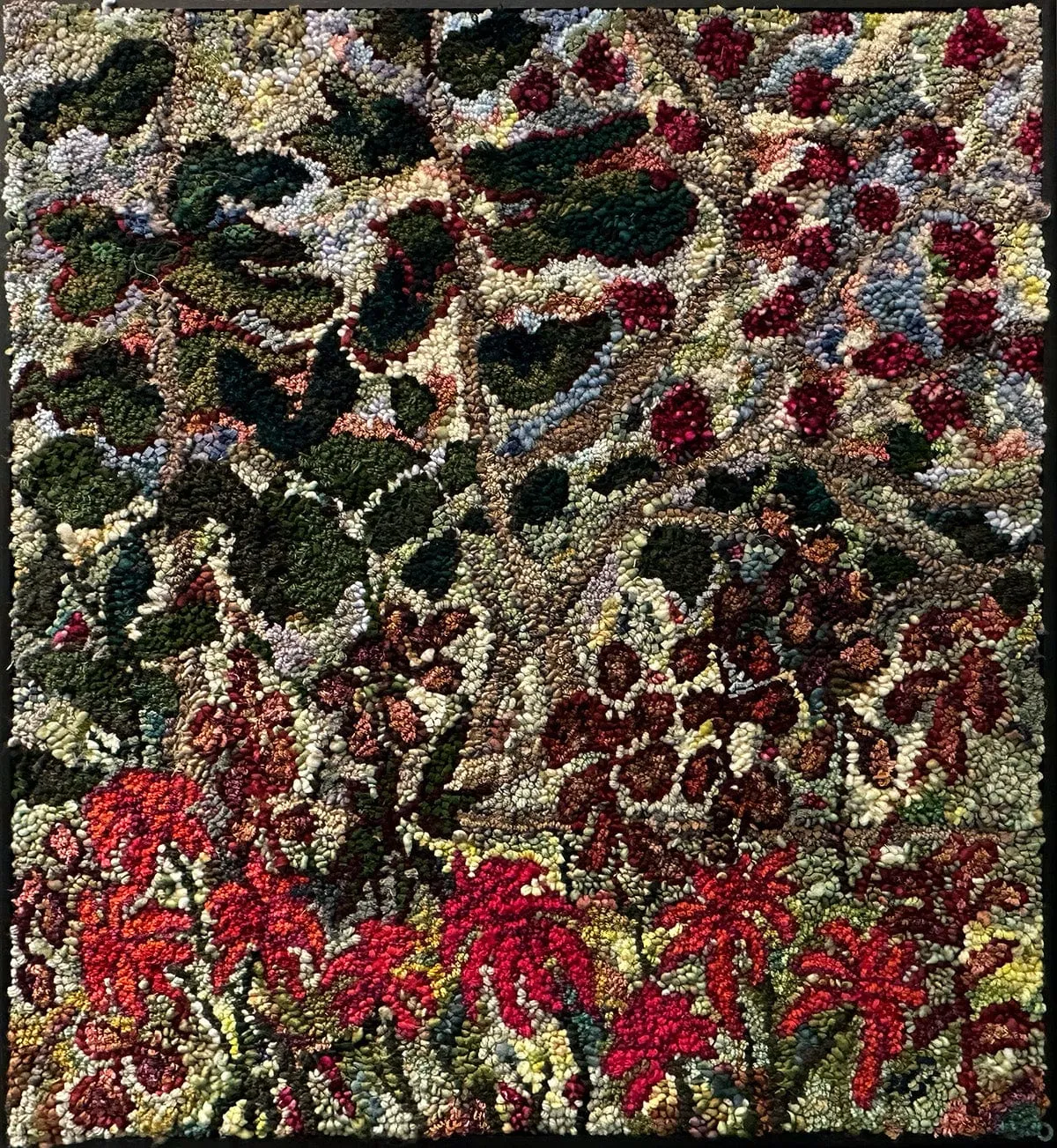 Blooms below the pines 34.5" x 32"