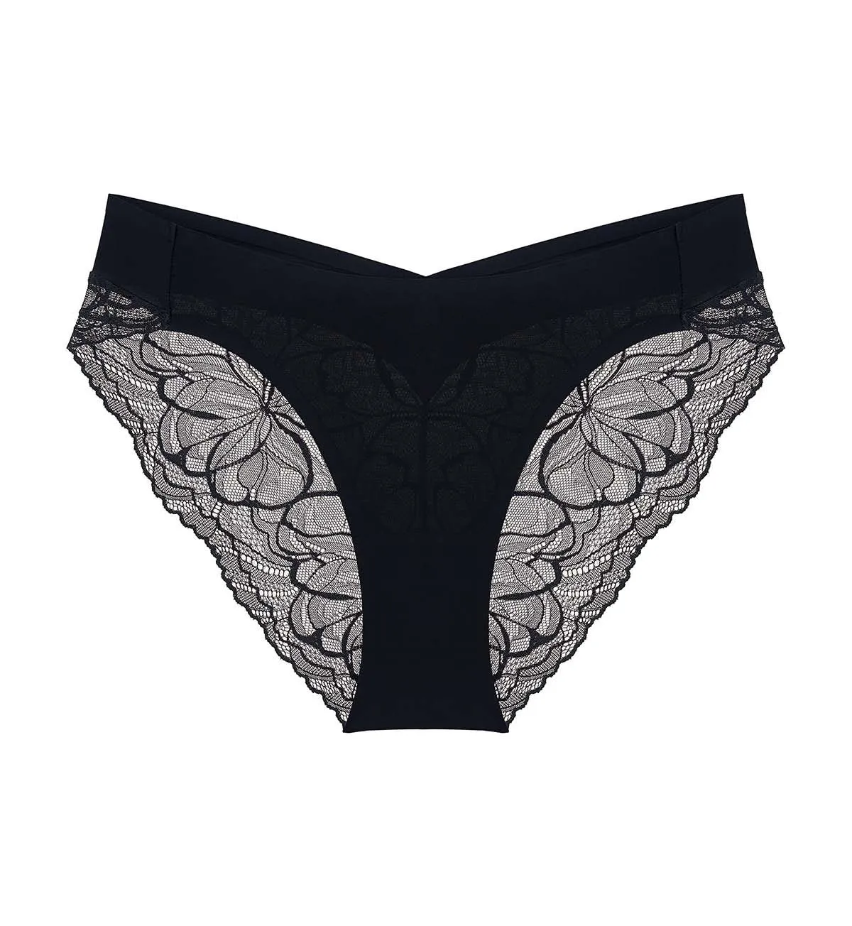 Body Make Up Illusion Lace High Leg Brief