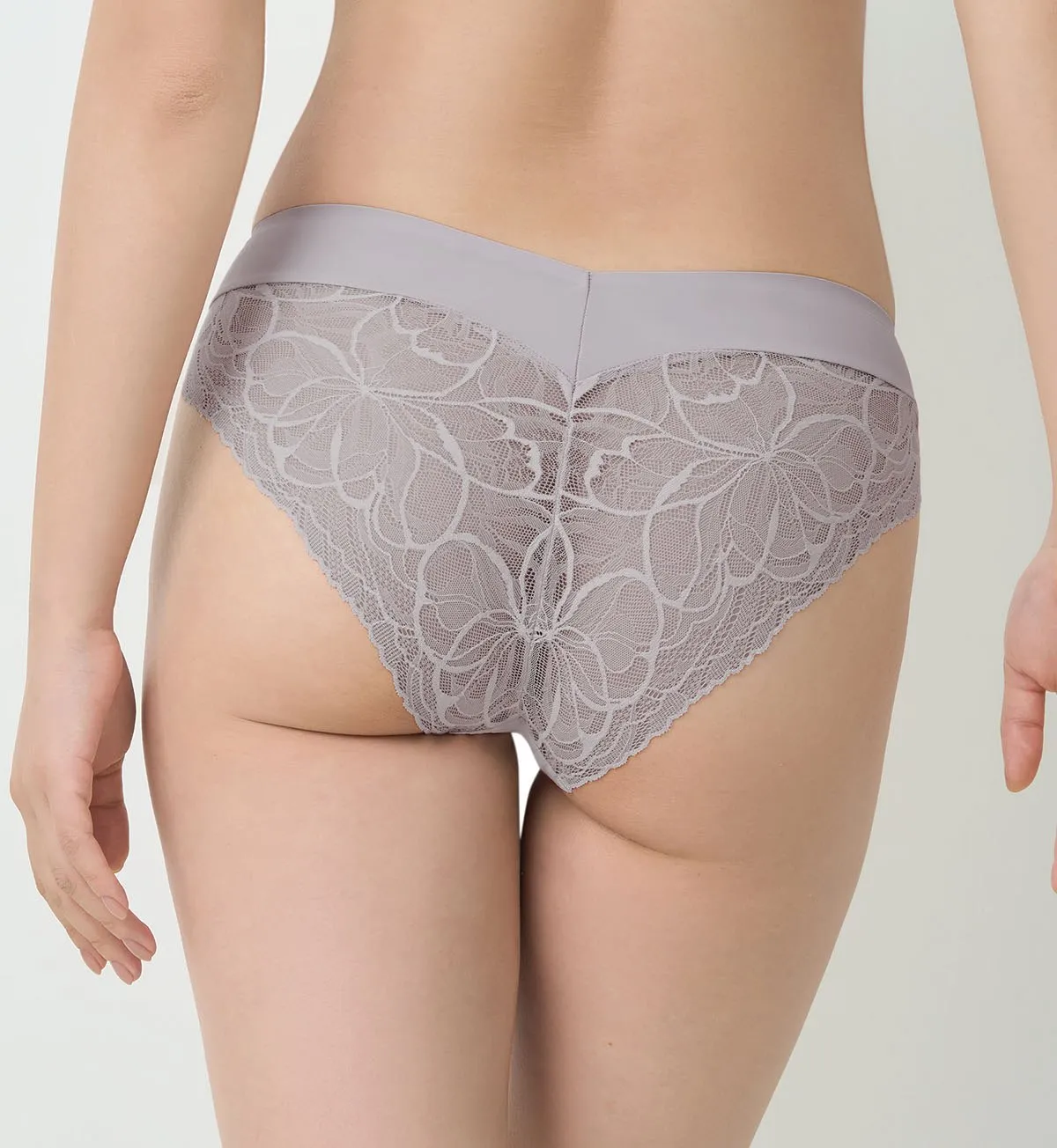 Body Make Up Illusion Lace High Leg Brief