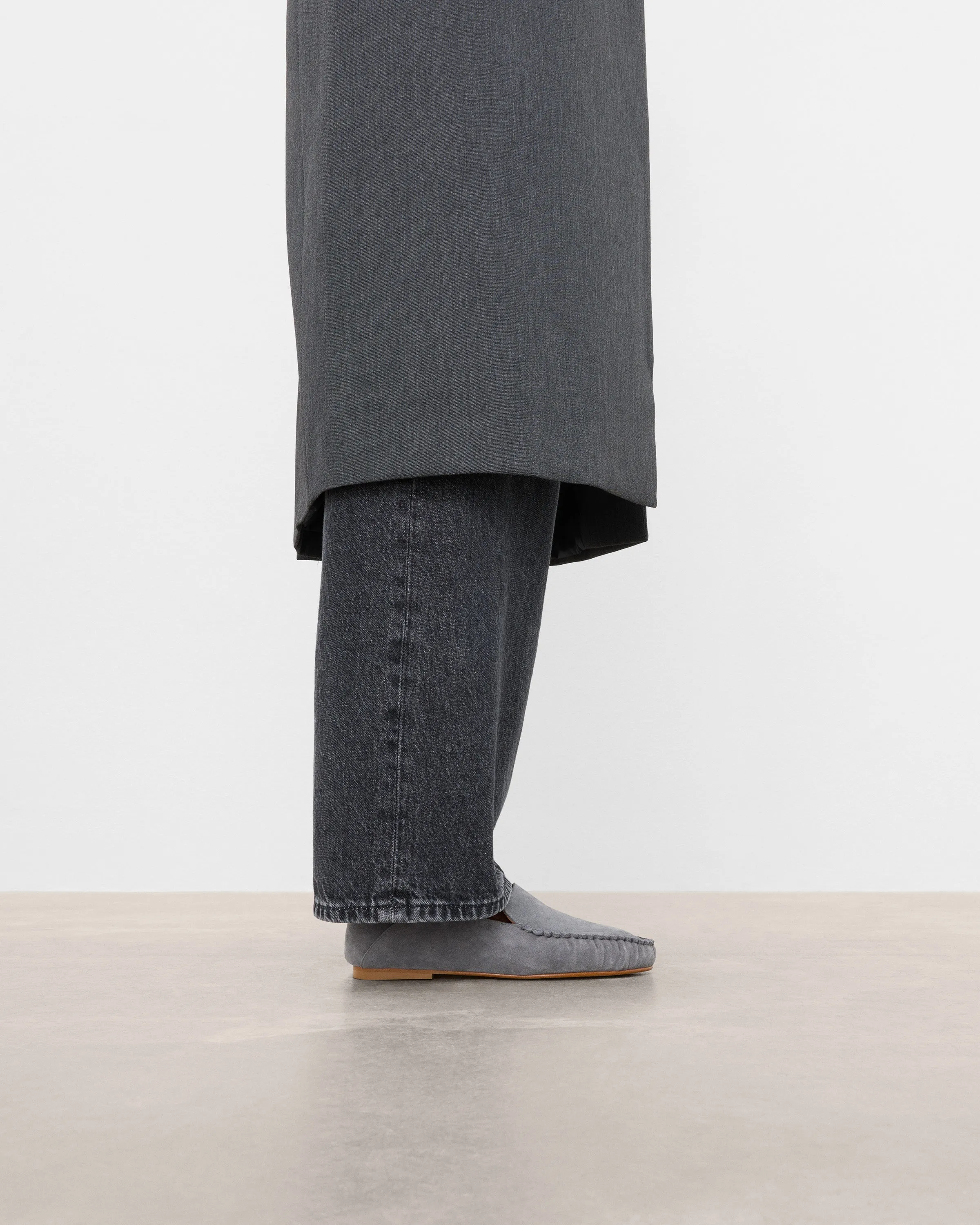 Bon Bon Suede Pearl Grey
