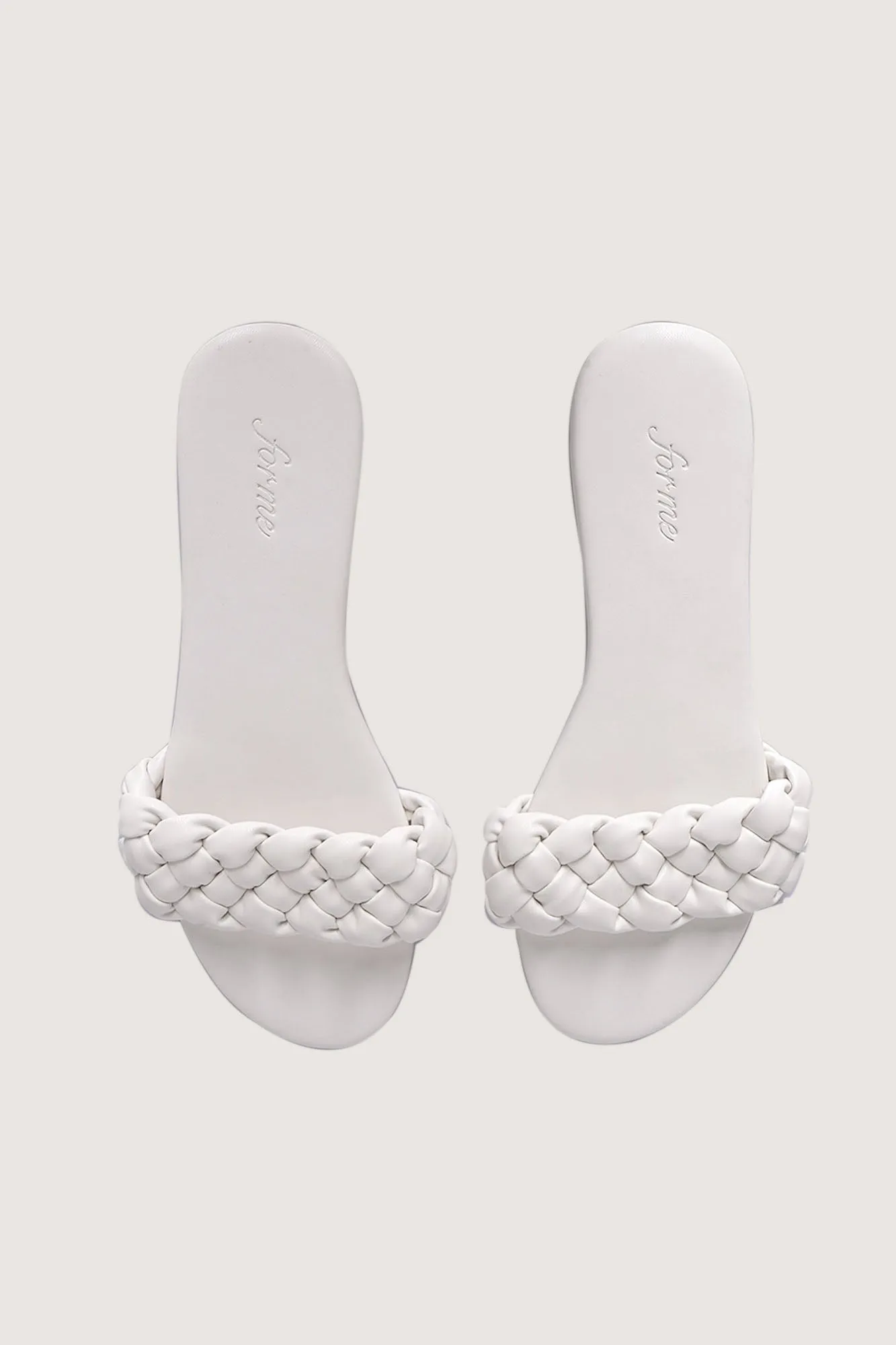 Braided Strap Slide Sandals