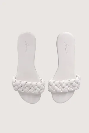 Braided Strap Slide Sandals