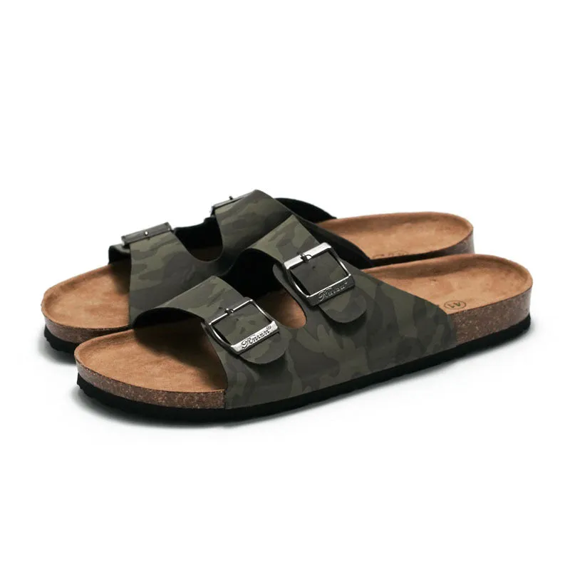 Camouflage Cork Sandals for Youth