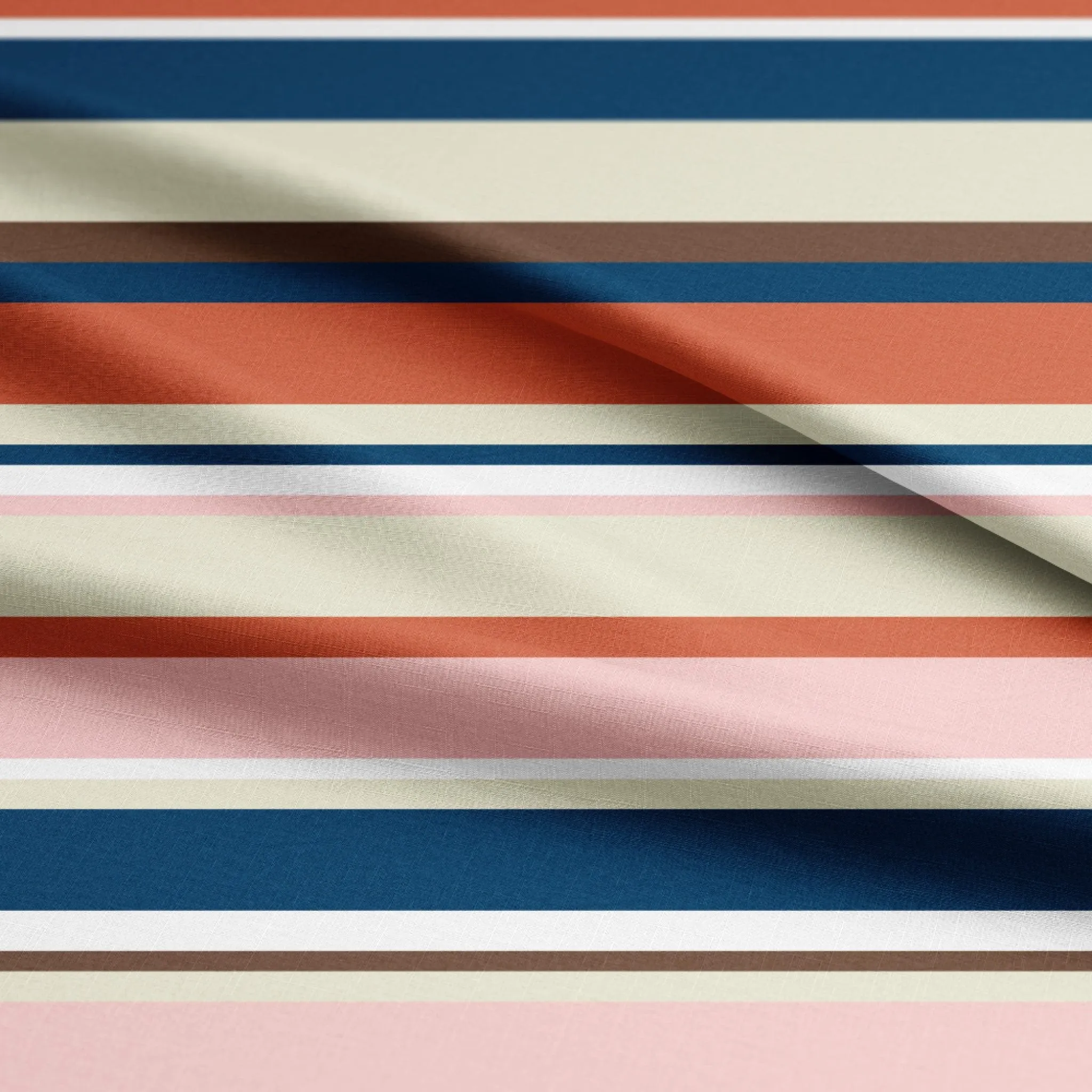 Camp Collar Shirt Kit - Bayadere Orange Stripe