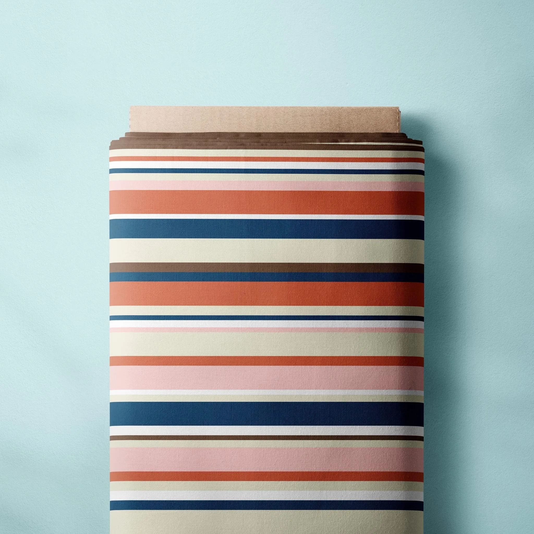 Camp Collar Shirt Kit - Bayadere Orange Stripe
