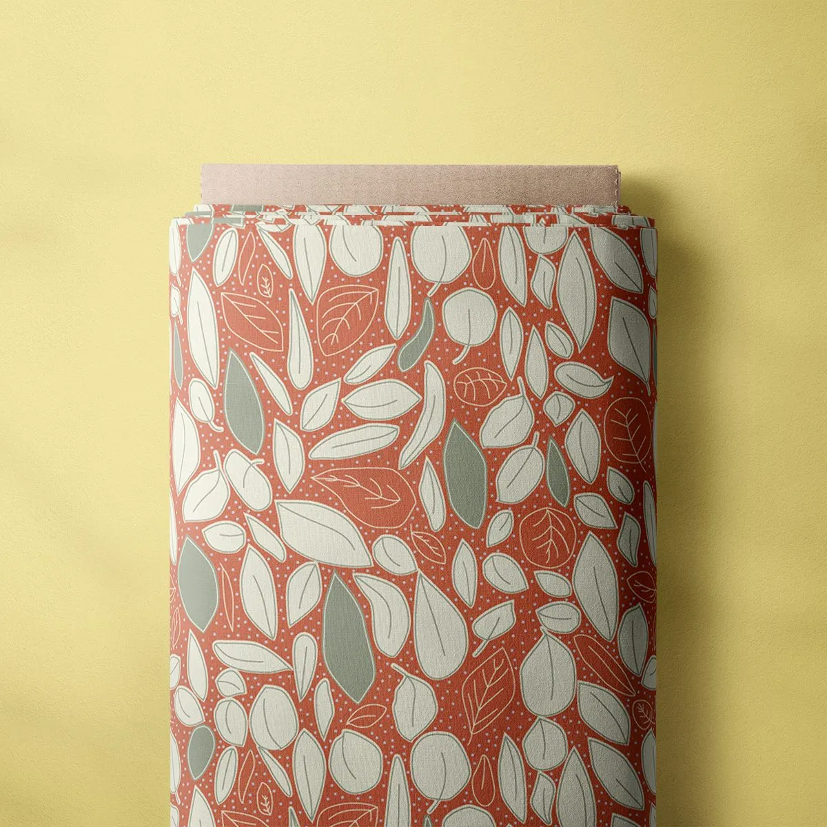 Camp Collar Shirt Kit - Botanical Leaves Orange