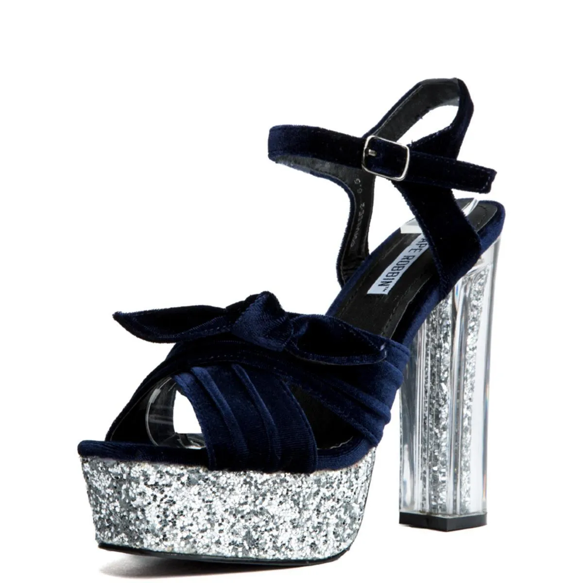 Cape Robbin Coralee-2 Navy High Heel Navy