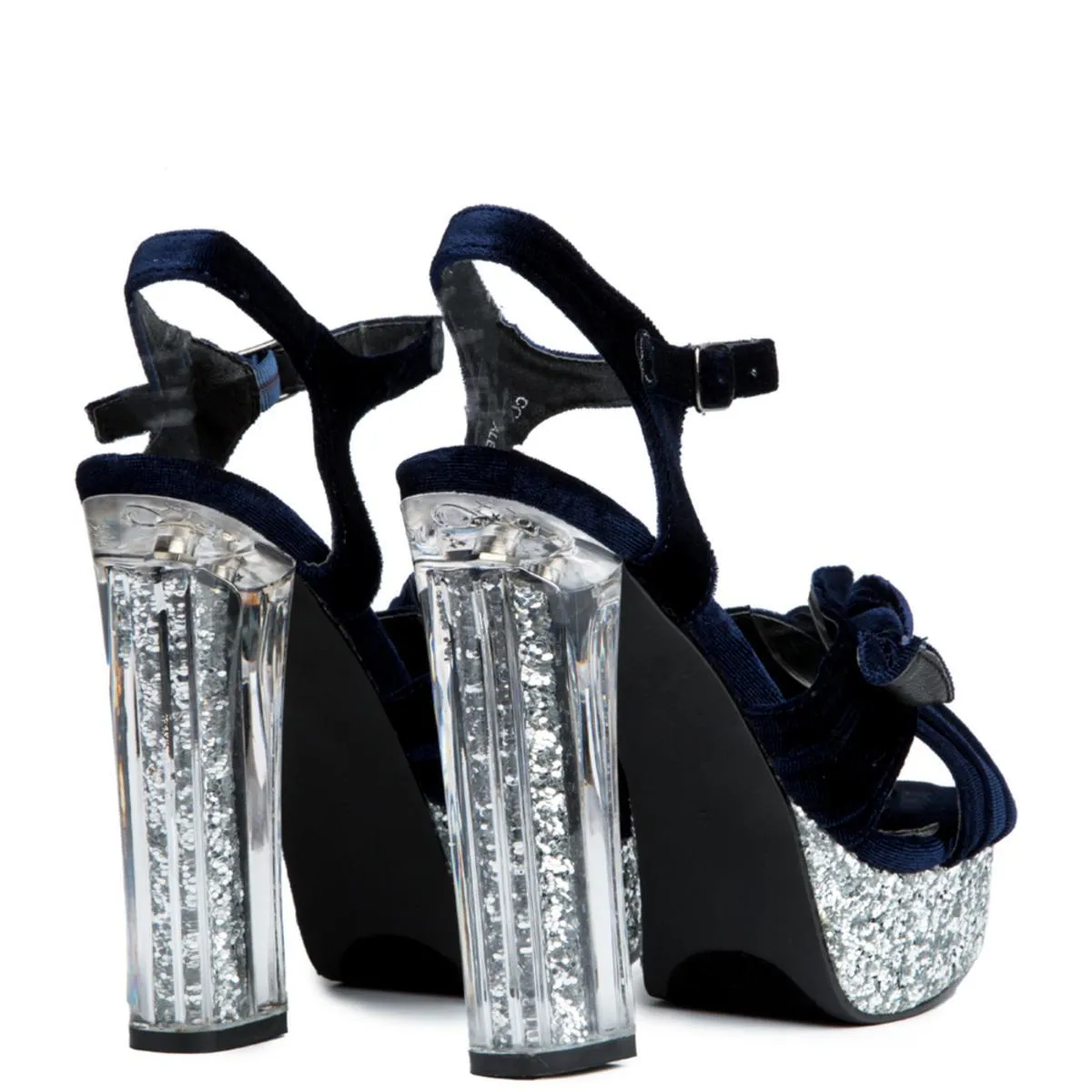 Cape Robbin Coralee-2 Navy High Heel Navy