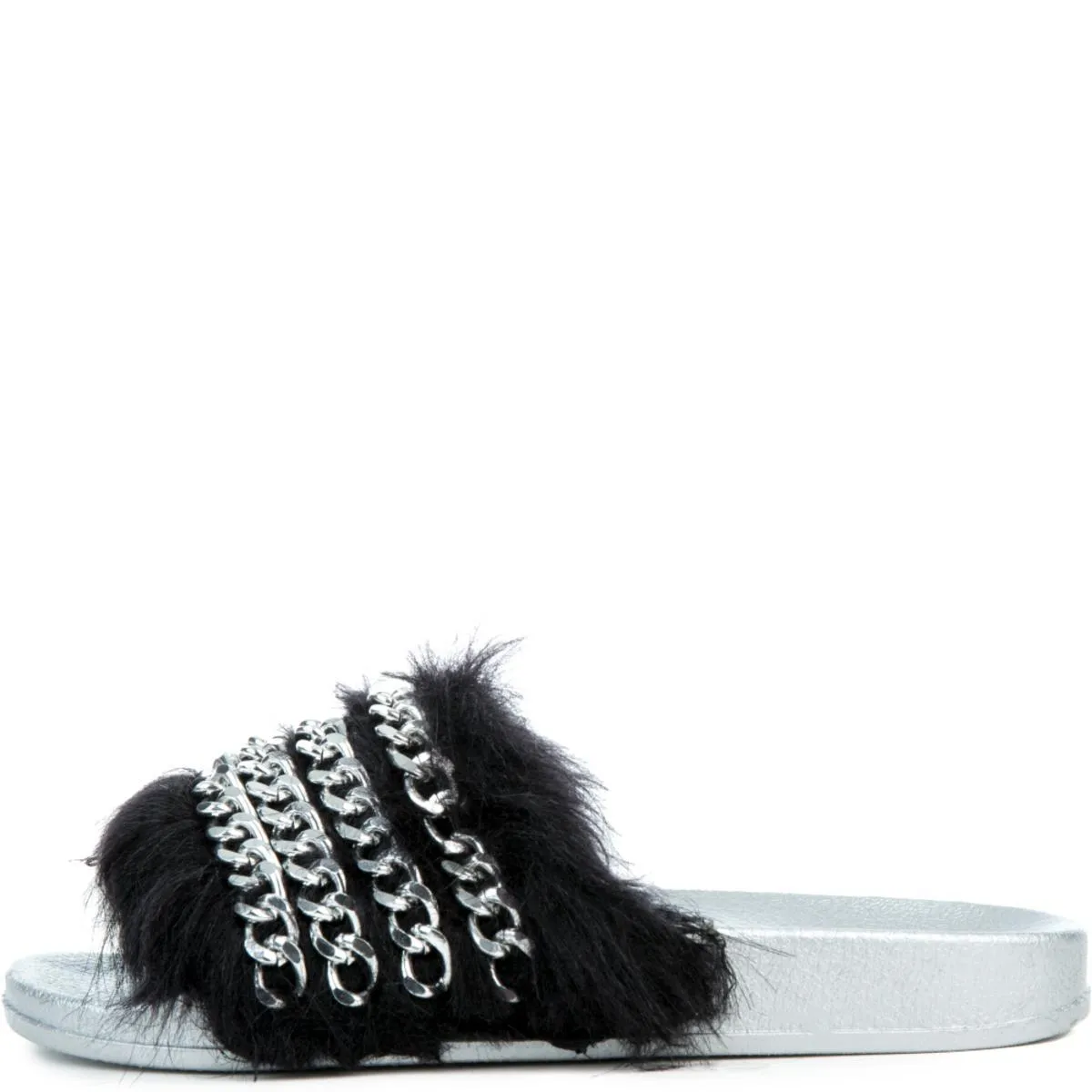 Cape Robbin Moira-73 Silver Slides Silver