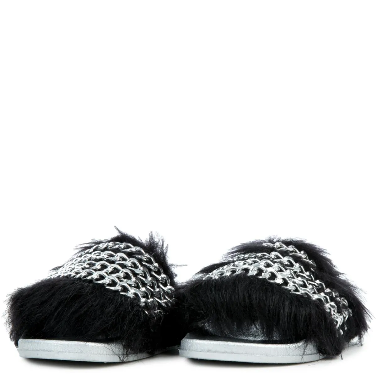Cape Robbin Moira-73 Silver Slides Silver