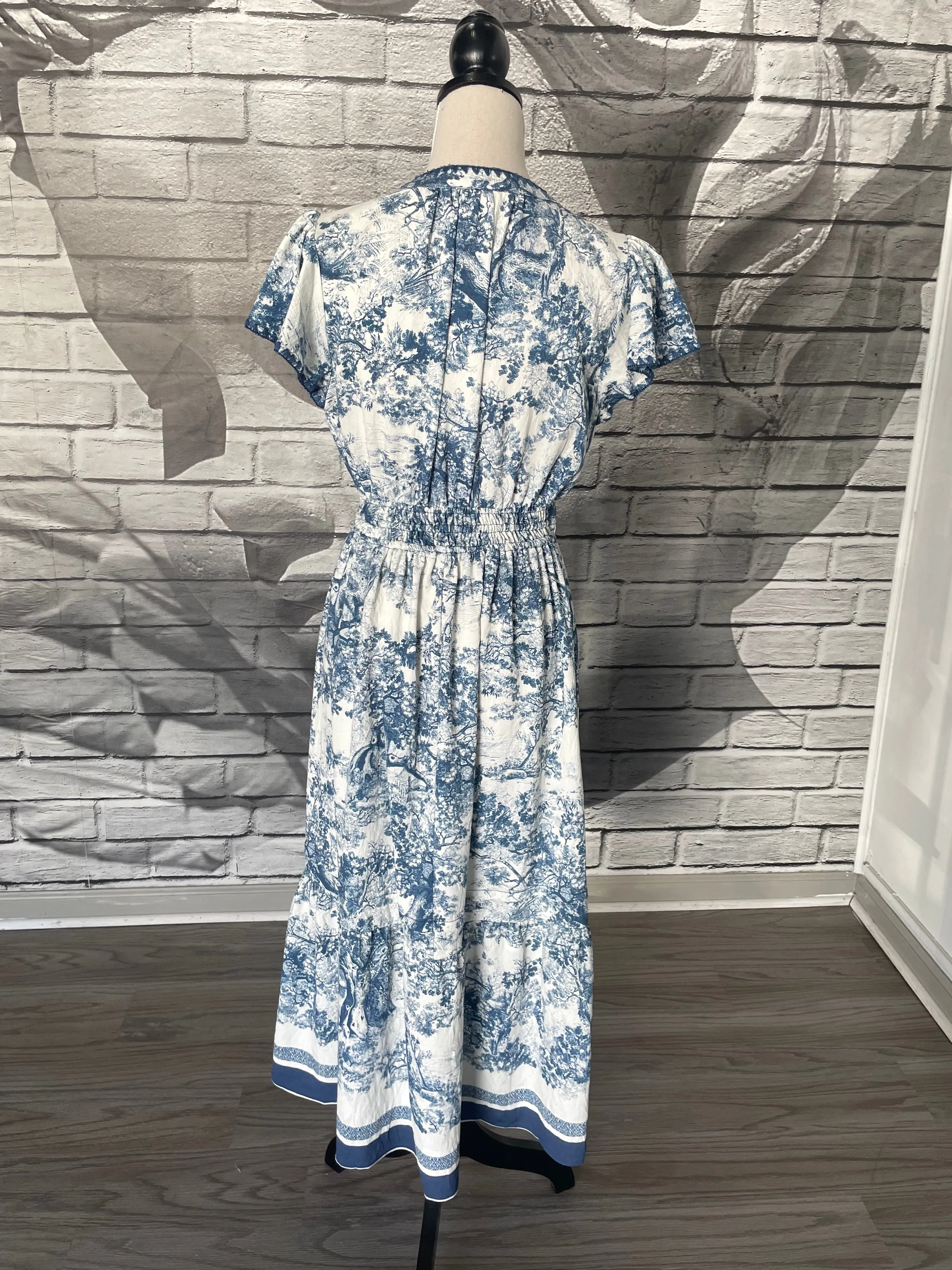 Carrie Toile Midi Dress