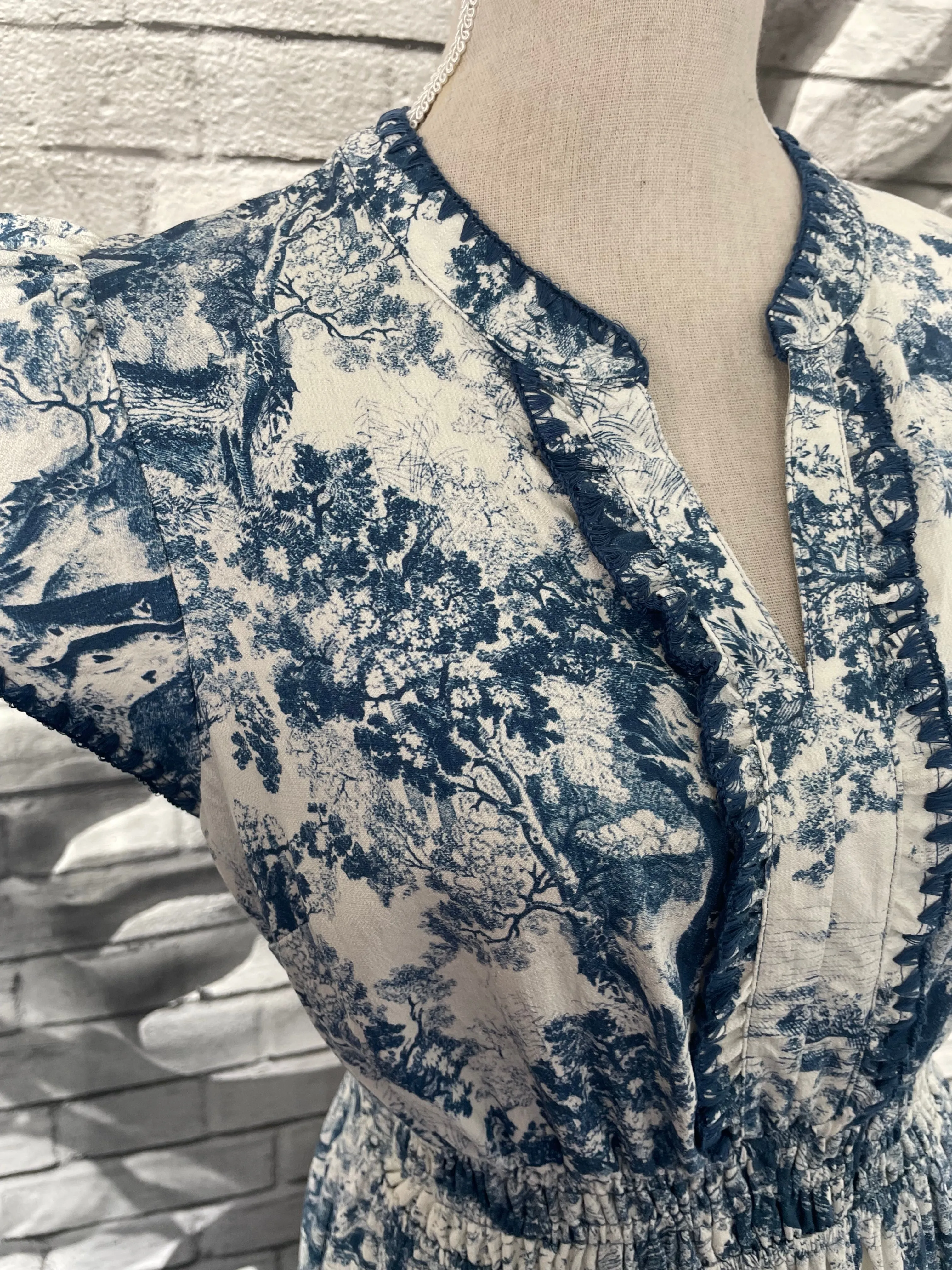 Carrie Toile Midi Dress